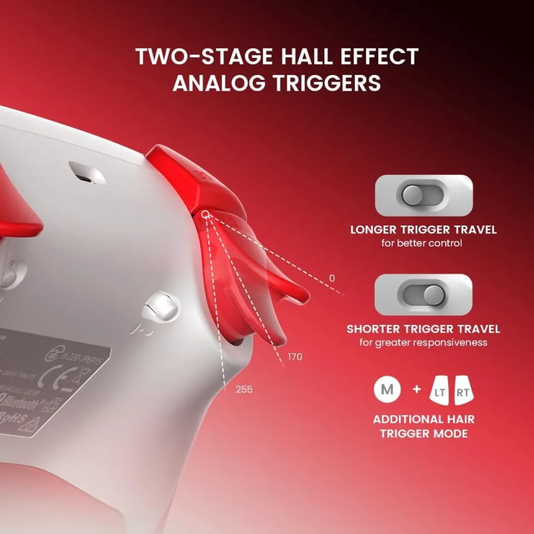 GameSir Super Nova Draadloze Controller - Hall Effect - Rood