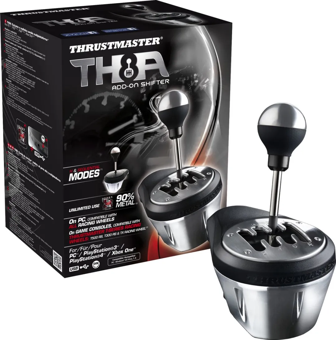 Thrustmaster T-GT II Racestuur met TH8A Shifter - 3 Pedalen