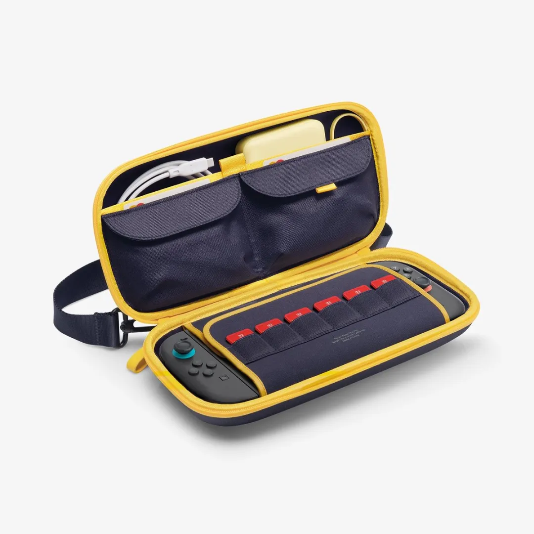 Spigen Nano Pop Pro AGP09565 Buidelzak - Donkerblauw/Geel