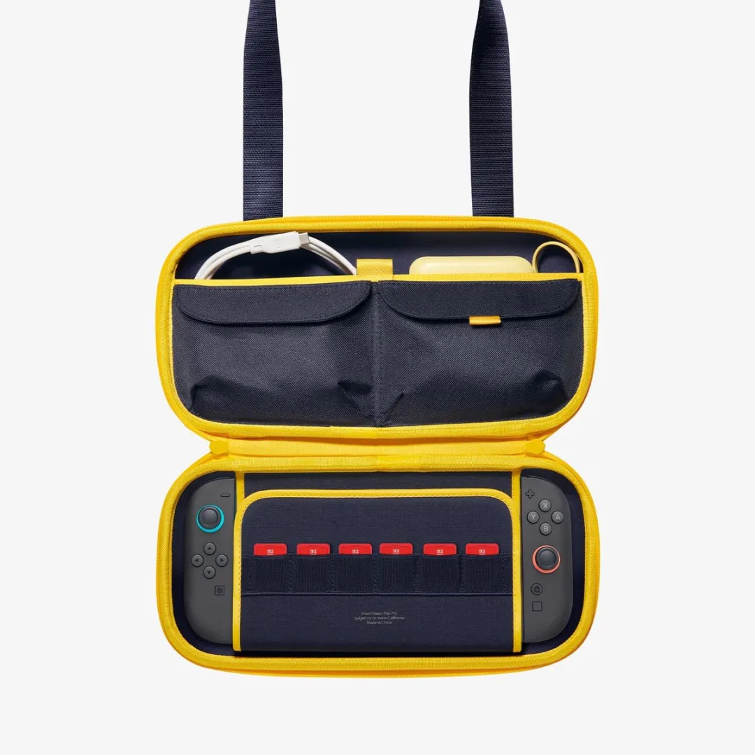 Spigen Nano Pop Pro AGP09565 Buidelzak - Donkerblauw/Geel