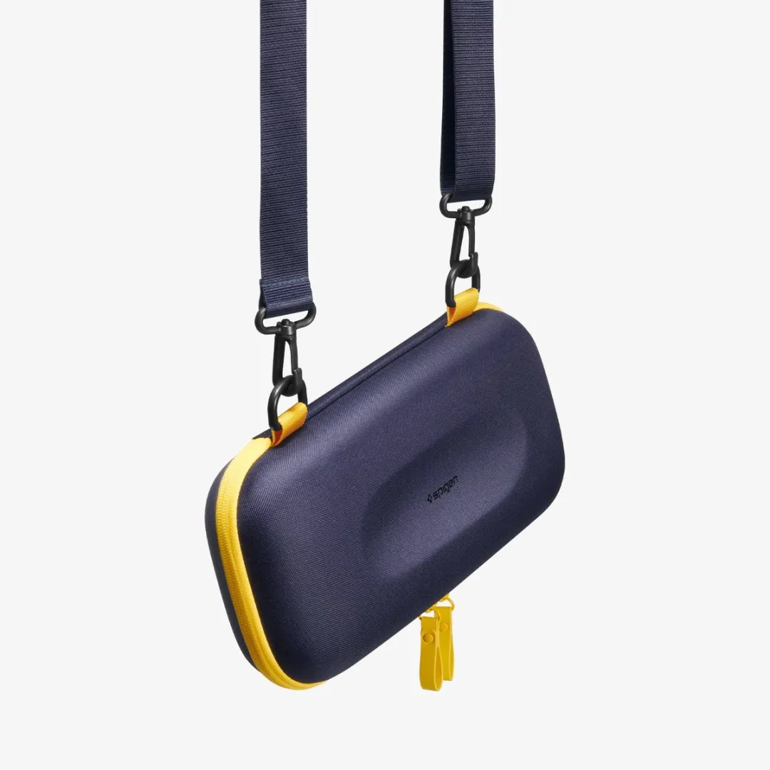 Spigen Nano Pop Pro AGP09565 Buidelzak - Donkerblauw/Geel
