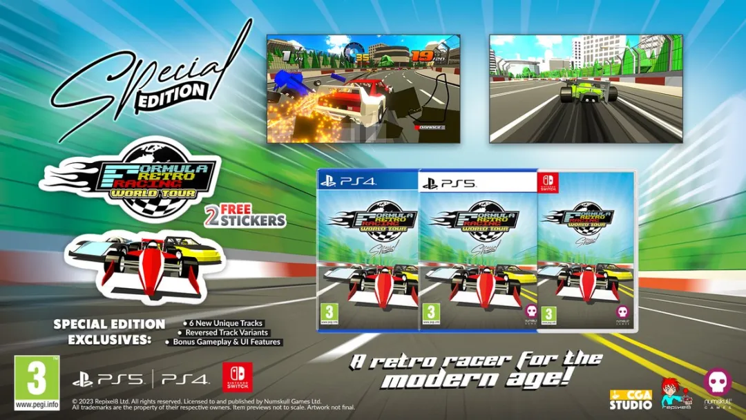 Numskull Games Formula Retro Racing World Tour Special Edition