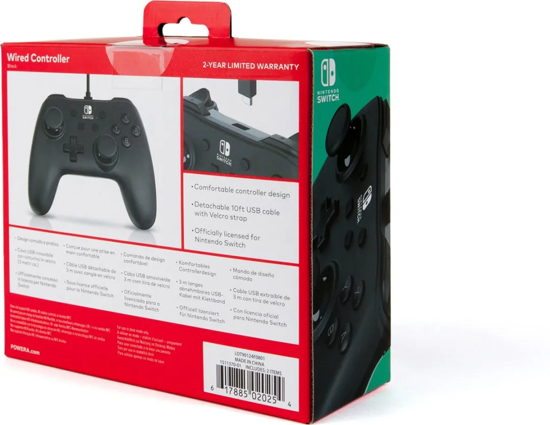 POWERA Bedrade Controller 1511370-01 Nintendo Switch - Zwart - afbeelding 6 van 6