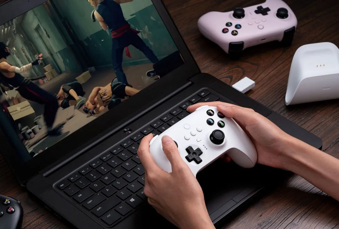 8Bitdo RET00315 Gamecontroller - Wit - Bluetooth