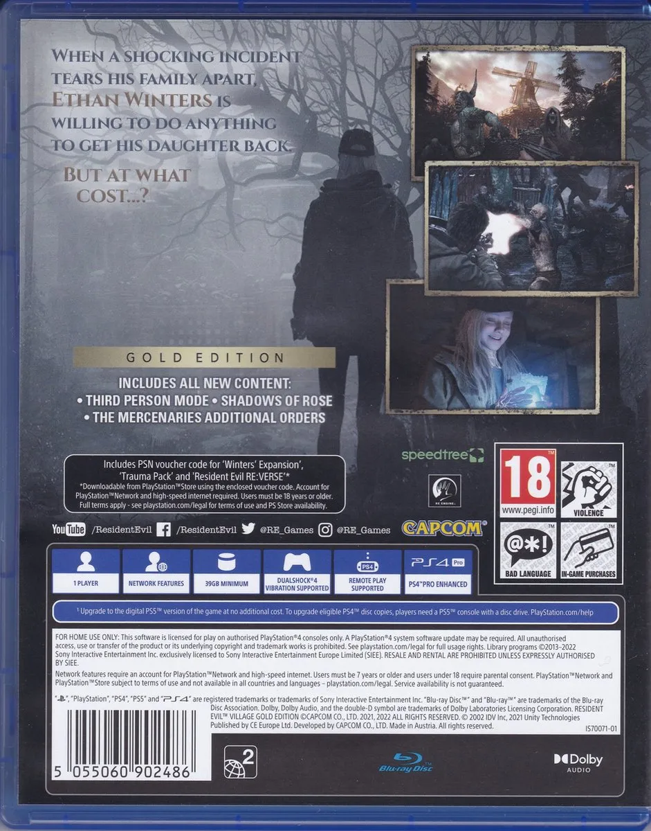 Capcom Resident Evil Village Gold Edition - PS4