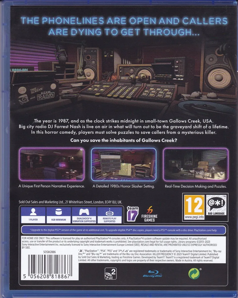 Killer Frequency PS4