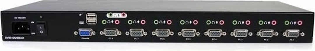 Startech SV831DUSBAU 8-Poort KVM-Switch - USB Audio