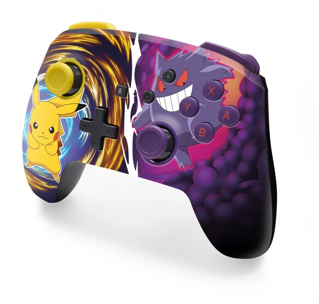 PowerA Geavanceerde Draadloze Controller NSGP0420-01 - Pikachu vs. Gengar