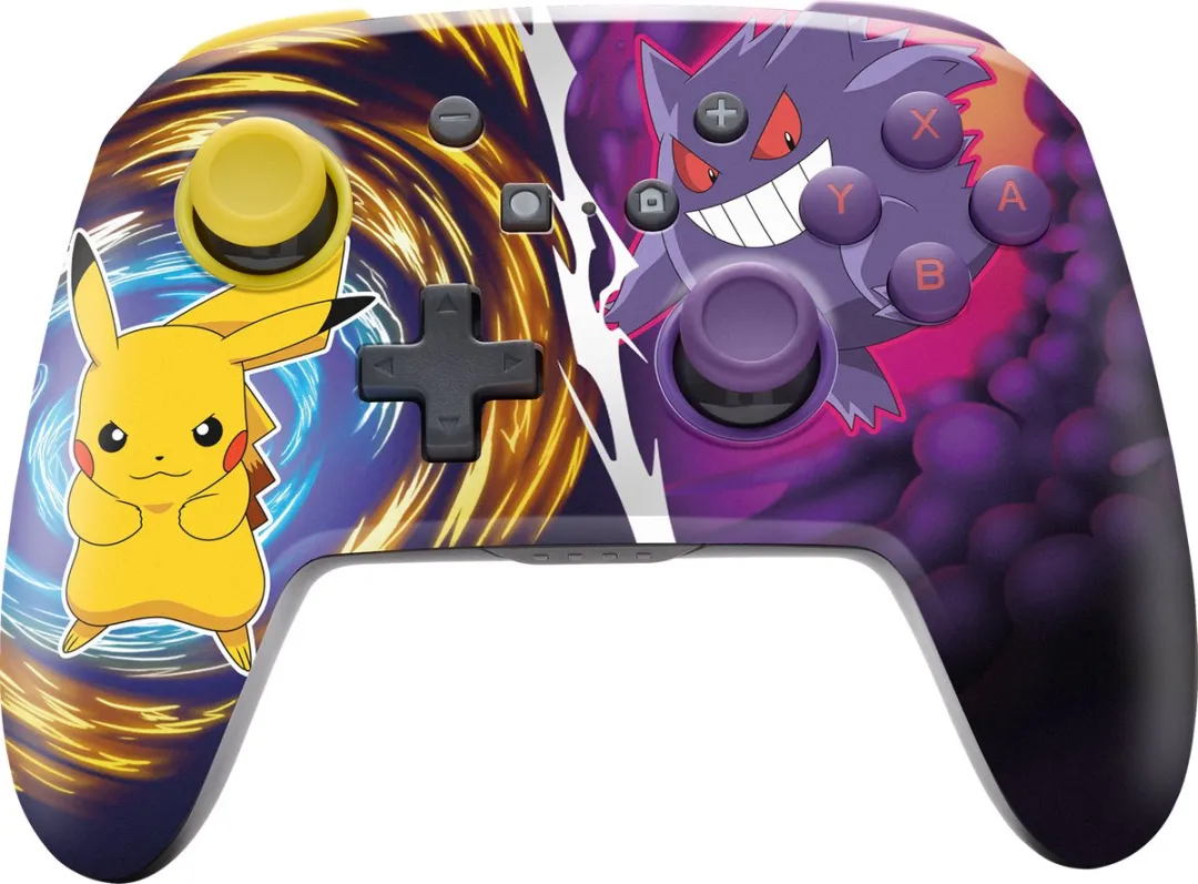 PowerA Geavanceerde Draadloze Controller NSGP0420-01 - Pikachu vs. Gengar