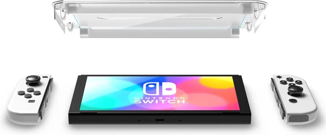 Spigen Glass EZ FIT AGL03829 Screenprotector Nintendo Switch OLED - 2 Stuks - afbeelding 2 van 6
