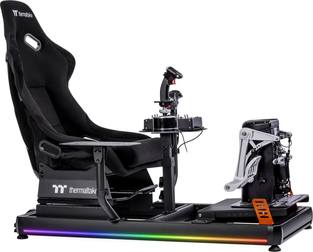 Thermaltake GF500 Flight Simulator Cockpit - Zwart