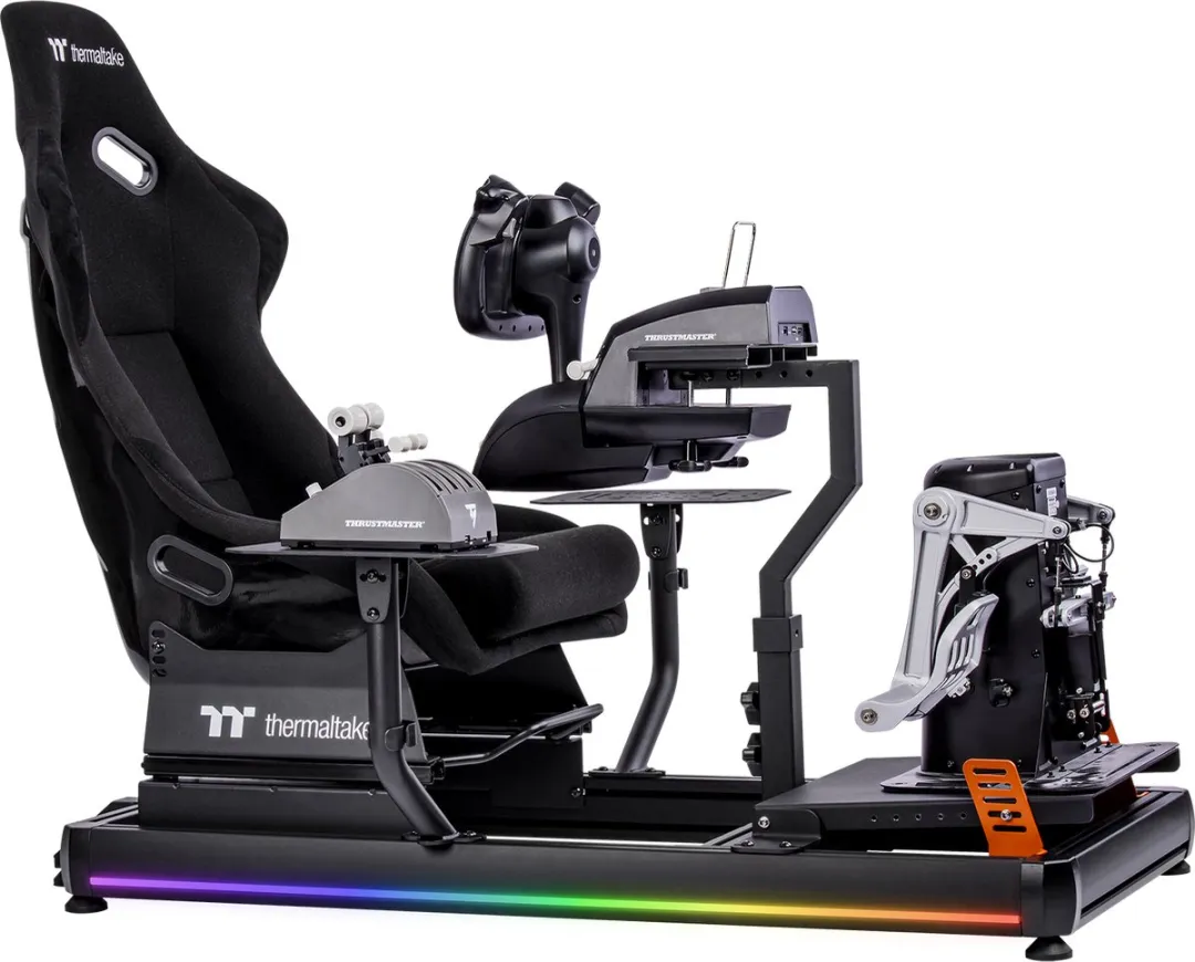Thermaltake GF500 Flight Simulator Cockpit - Zwart