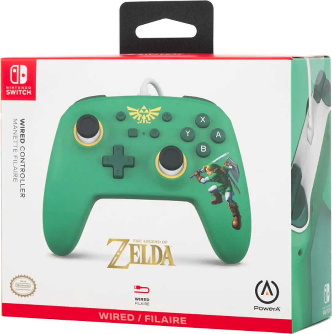 POWERA Hyrule Defender Bedrade Controller NSGP0199-01 - Groen