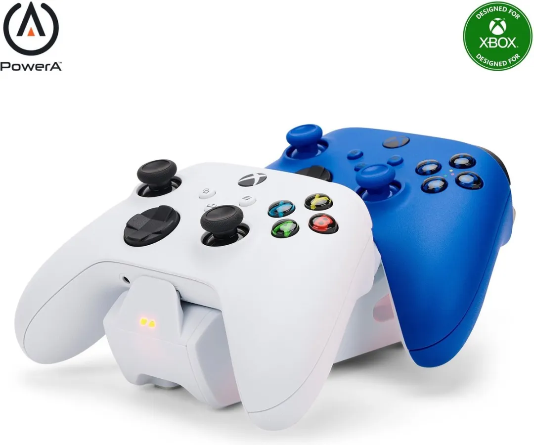 PowerA Duo Laadstation voor Xbox Series X|S - Draadloze Controller Opladen - Wit (EU)