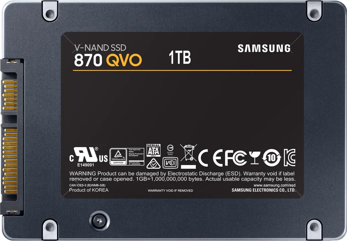 Samsung 870 QVO MZ-77Q1T0BW Interne SSD 1TB