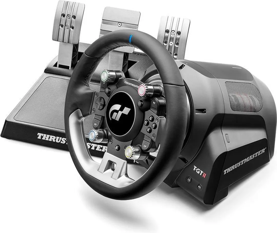 Thrustmaster T-GT II Racestuur - Force Feedback - 3 Pedalen - PS5/PS4/PC