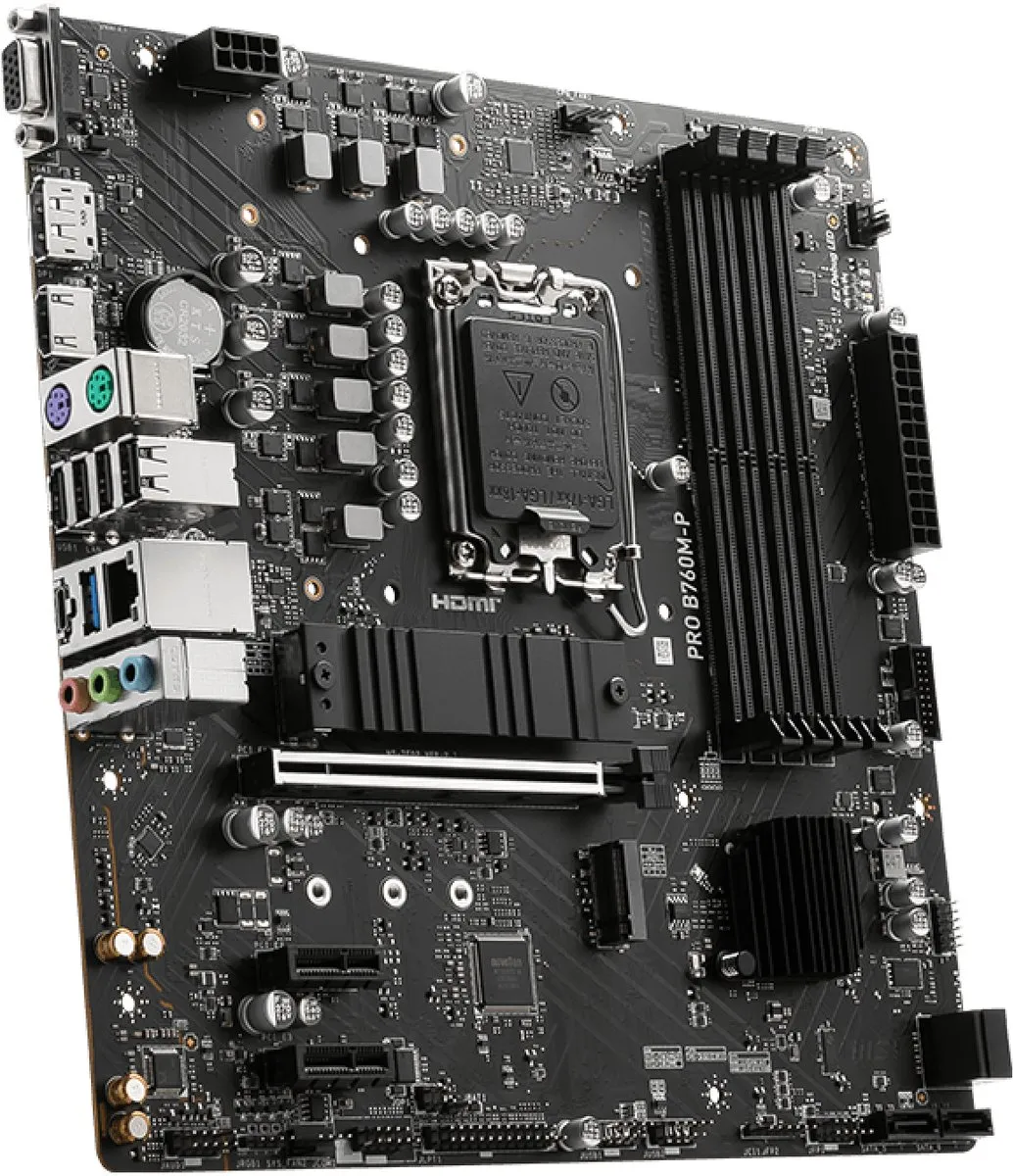 MSI PRO B760M-P Moederbord - Micro ATX - LGA1700 - afbeelding 6 van 6