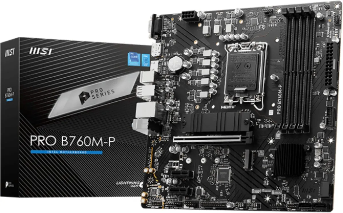 MSI PRO B760M-P Moederbord - Micro ATX - LGA1700
