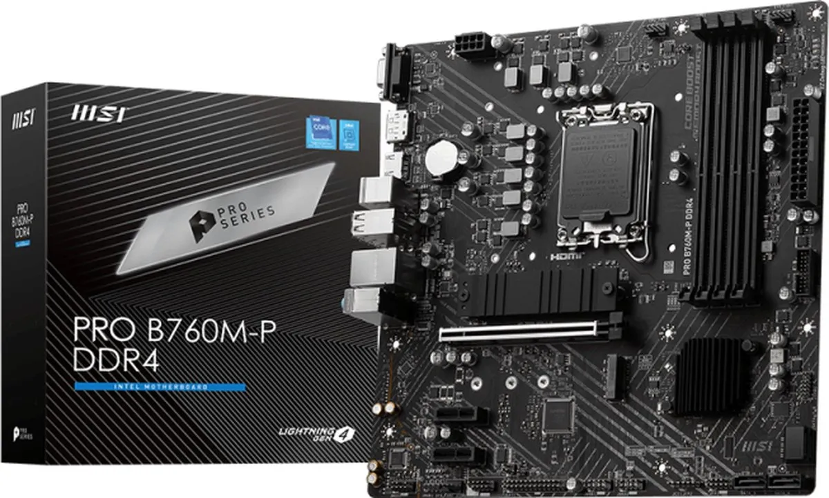 MSI PRO B760M-P Moederbord - Micro ATX - LGA1700