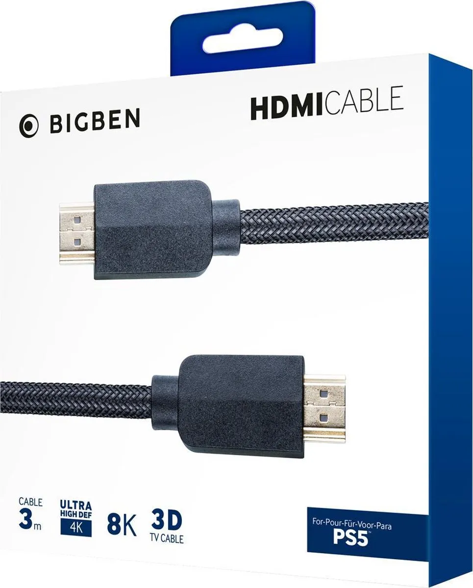 Bigben PS5HDMICABLE3M HDMI 2.1 Kabel - 3m - PlayStation 5