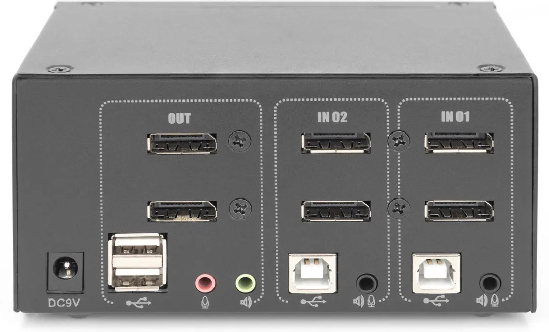 Digitus DS-12862 KVM-switch 2x DisplayPort - 4K