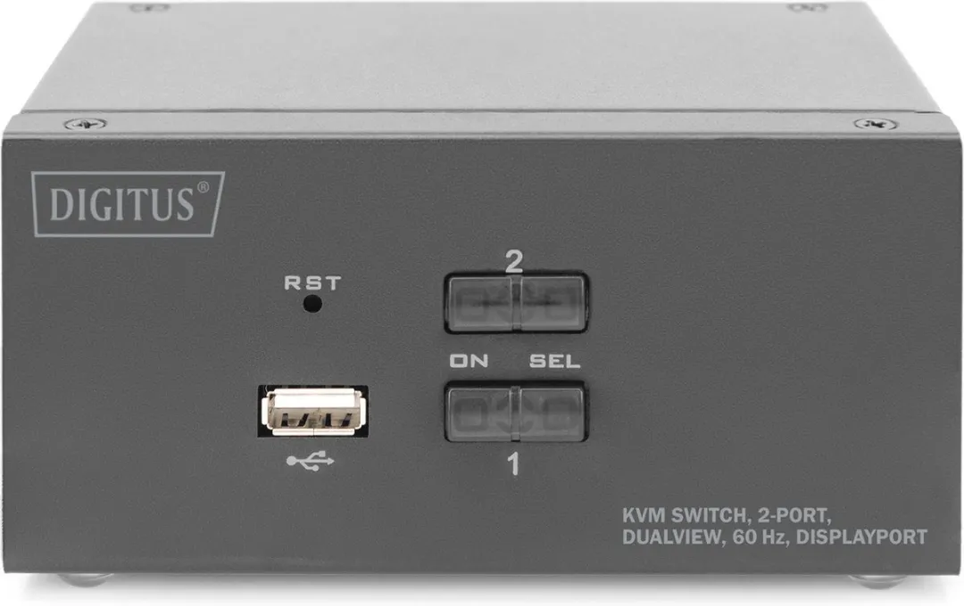 Digitus DS-12862 KVM-switch 2x DisplayPort - 4K