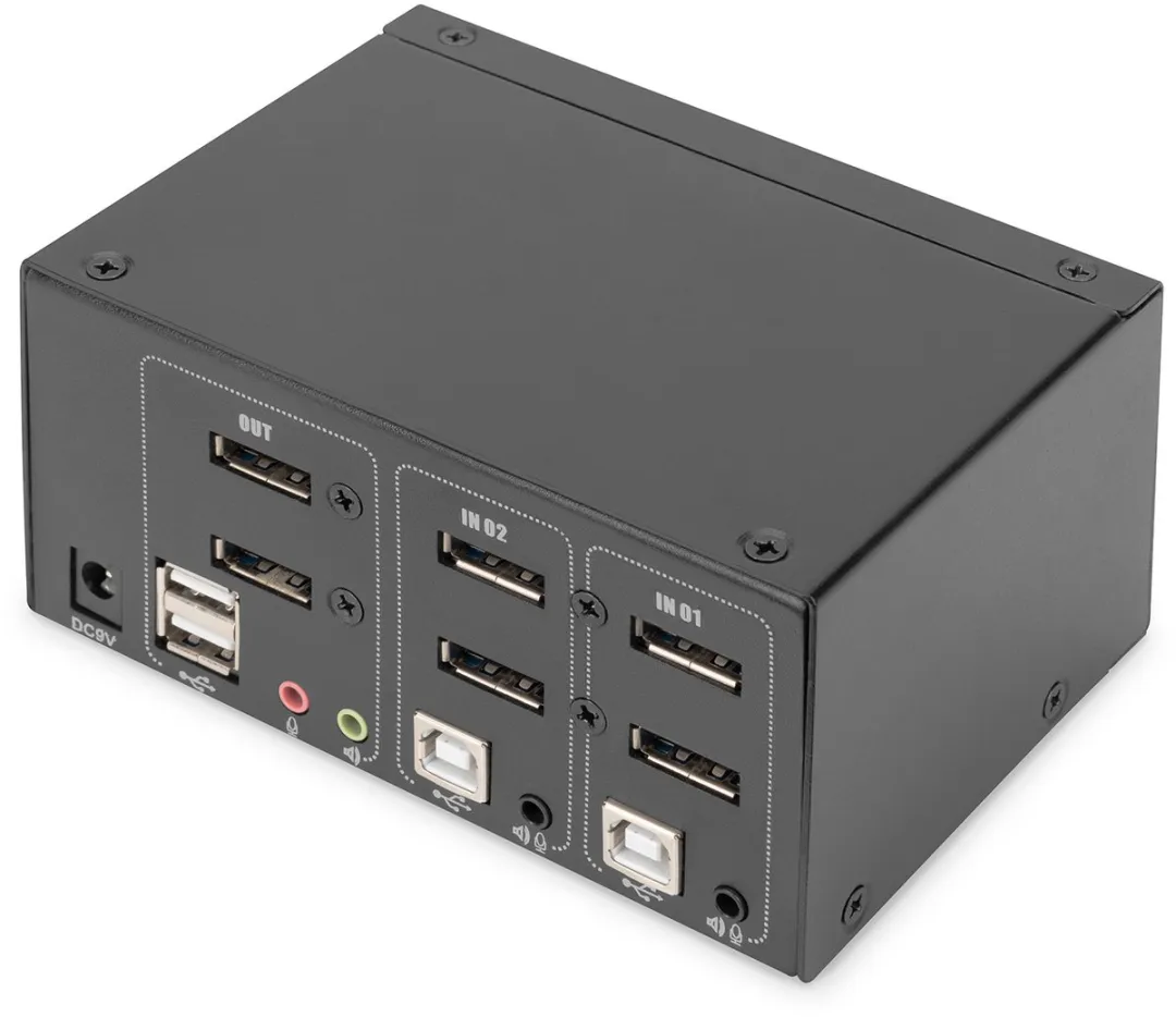 Digitus DS-12862 KVM-switch 2x DisplayPort - 4K