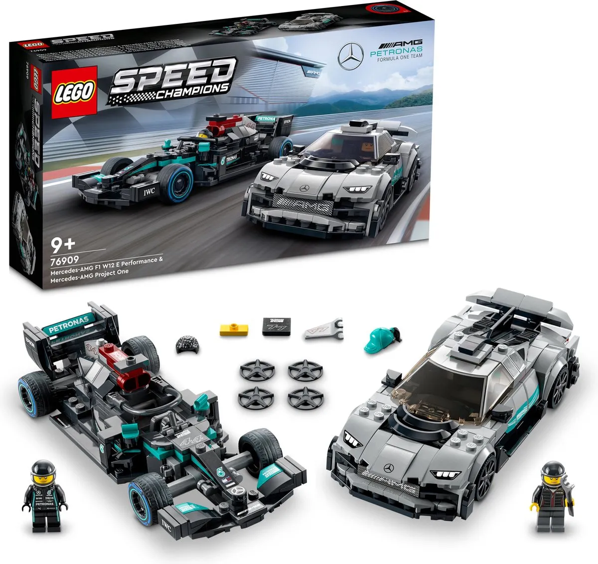 LEGO Speed Champions Mercedes-AMG 2 Auto's 76909 - 564 Stukken