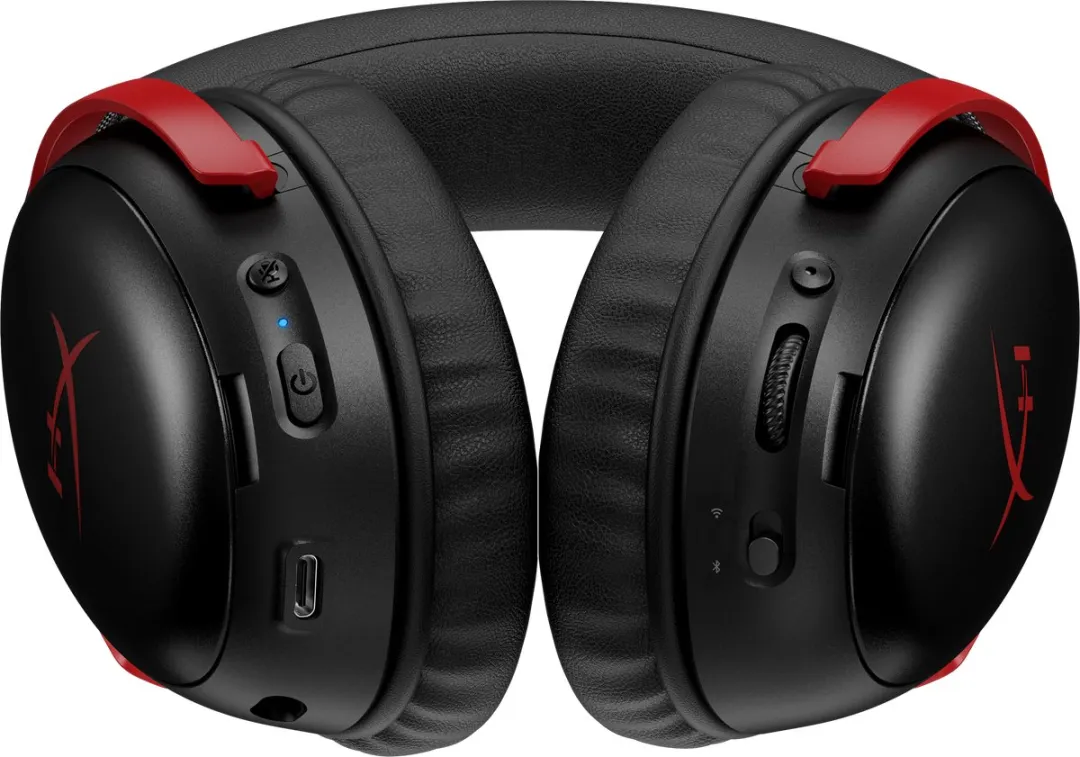 HyperX Cloud III S Wireless A59Z0AA Gaming Headset - Draadloos - 120uur - Zwart/Rood - afbeelding 6 van 6