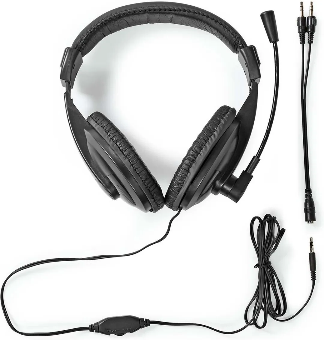 Nedis PC-Headset CHST210BK Over-Ear Stereo - Zwart