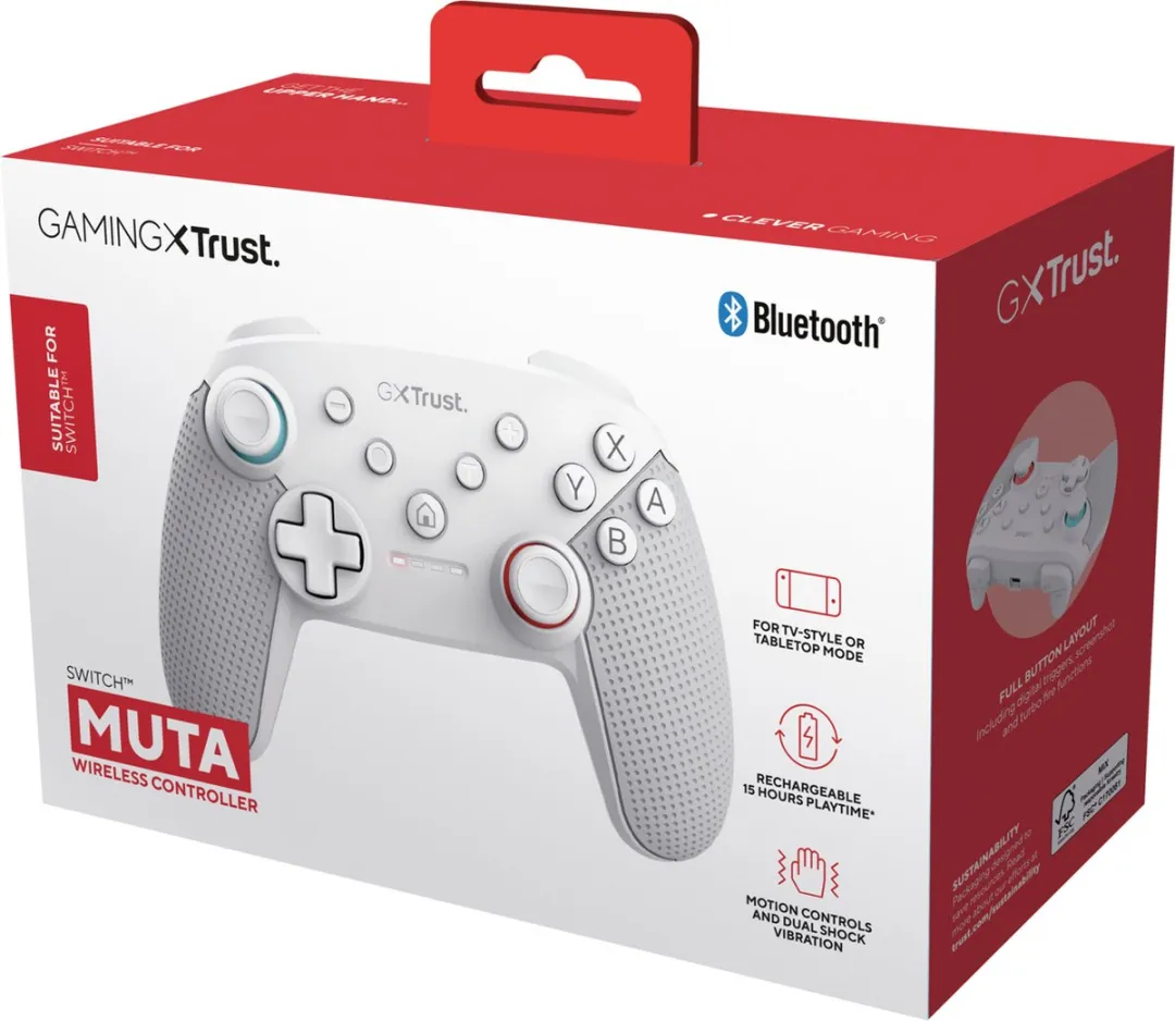 Trust GXT 1246 MUTA Switch Controller - Wit