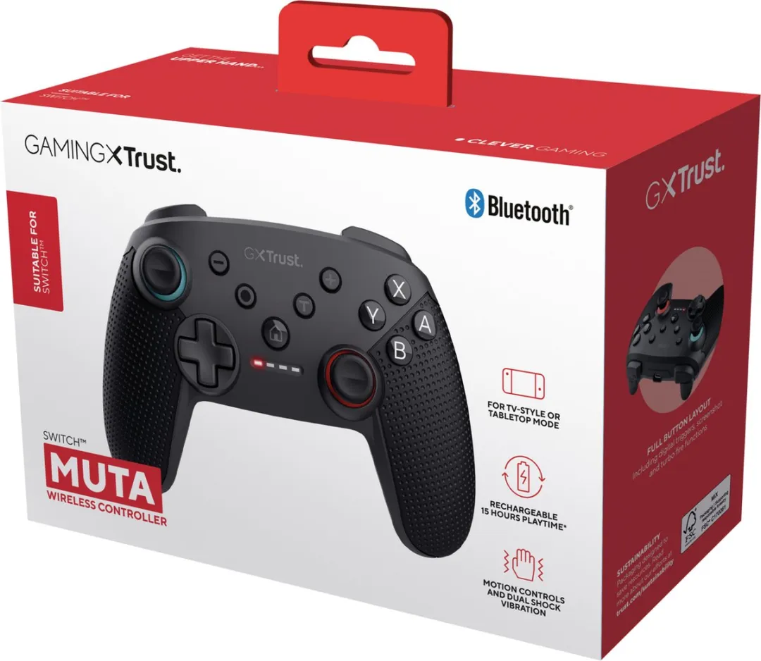 Trust GXT 1246 MUTA Switch Controller - Draadloos - Zwart
