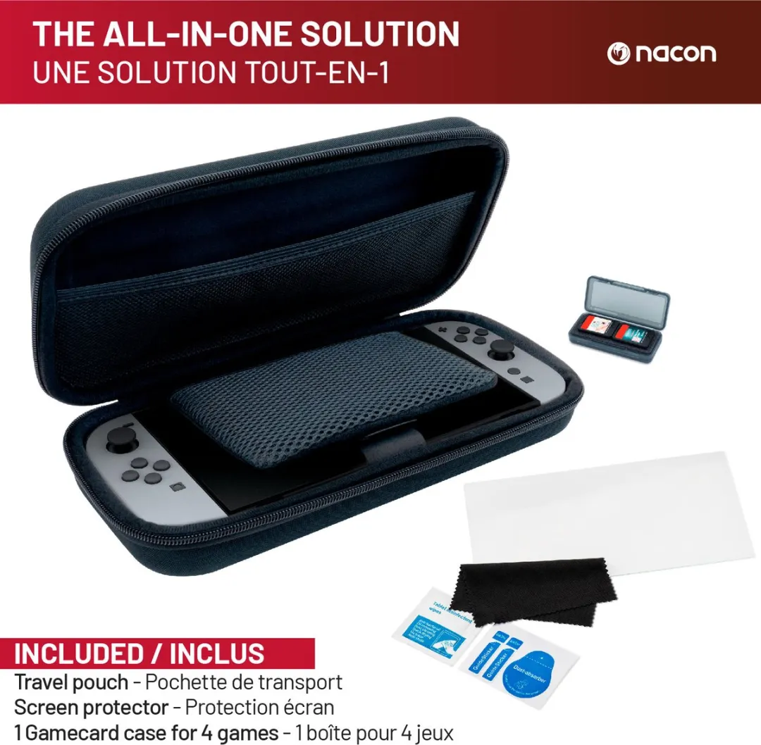 Nacon Stevige Beschermhoes Nintendo Switch 2 SWITCHNEWPACK5BLACK - Zwart