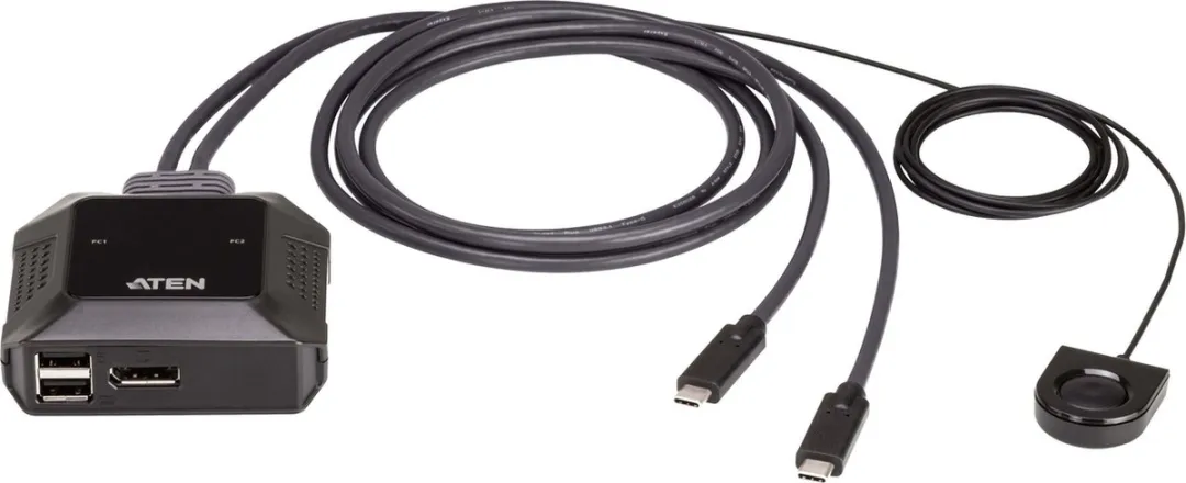 ATEN US3312 USB-C KVM Switch 2-Poorten 4K DisplayPort