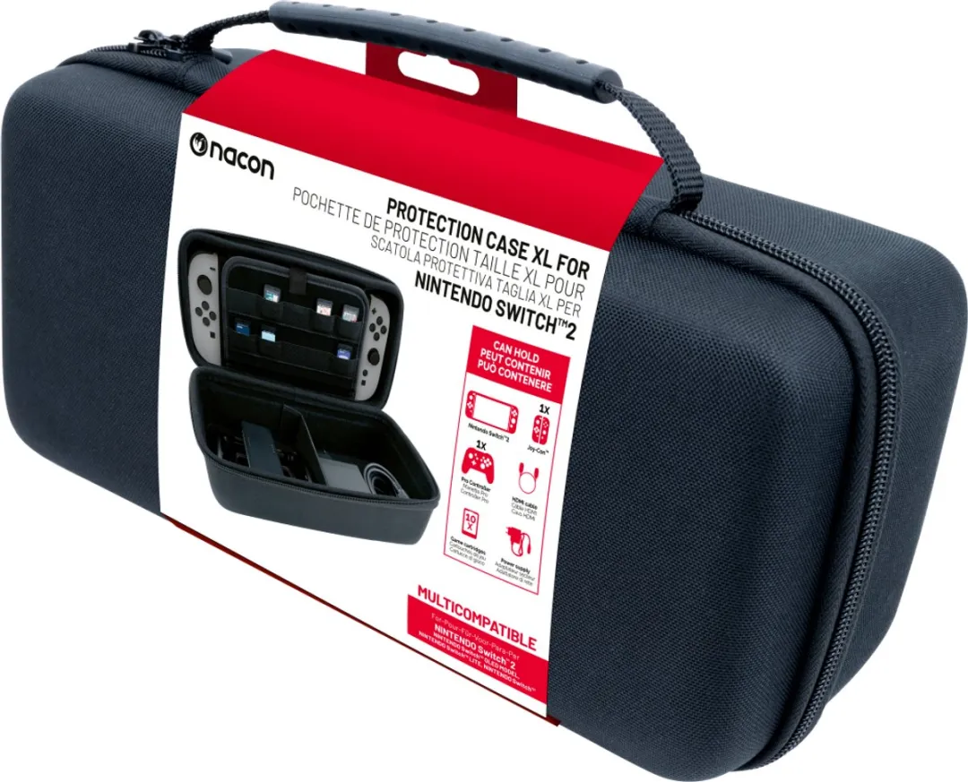 Nacon Stevige Beschermhoes Nintendo Switch 2 - XL Zwart