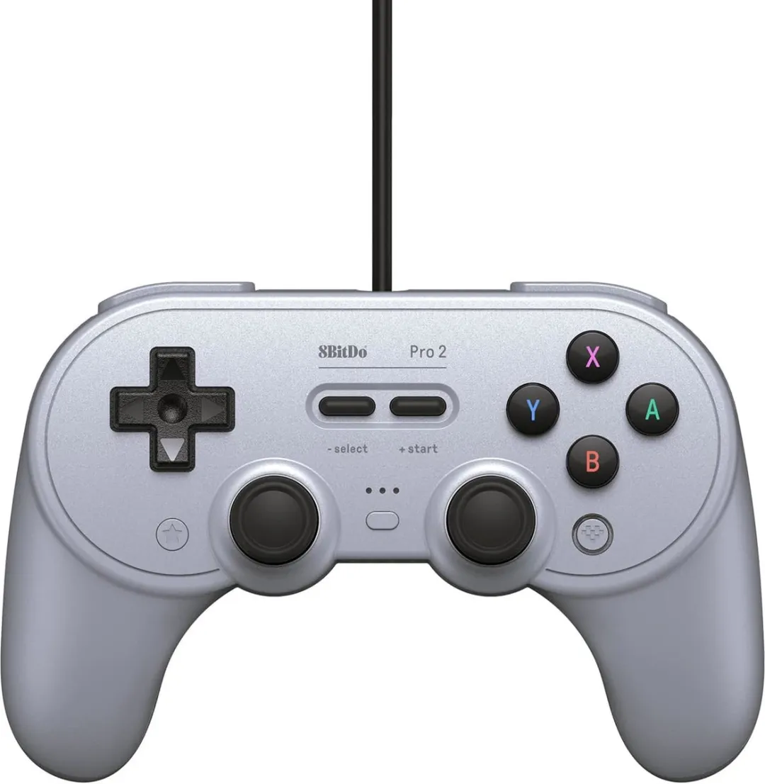 8Bitdo Pro 2 Wired Gamepad - Grijs