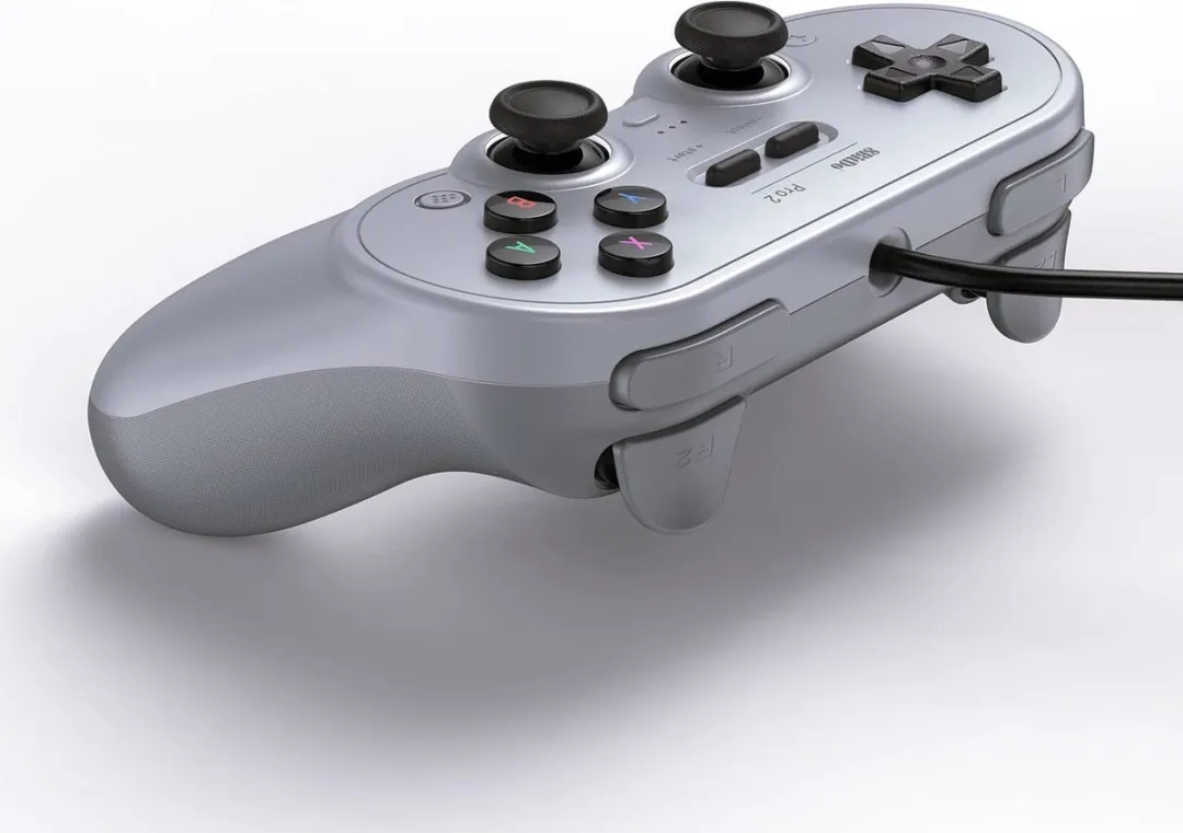 8Bitdo Pro 2 Wired Gamepad - Grijs