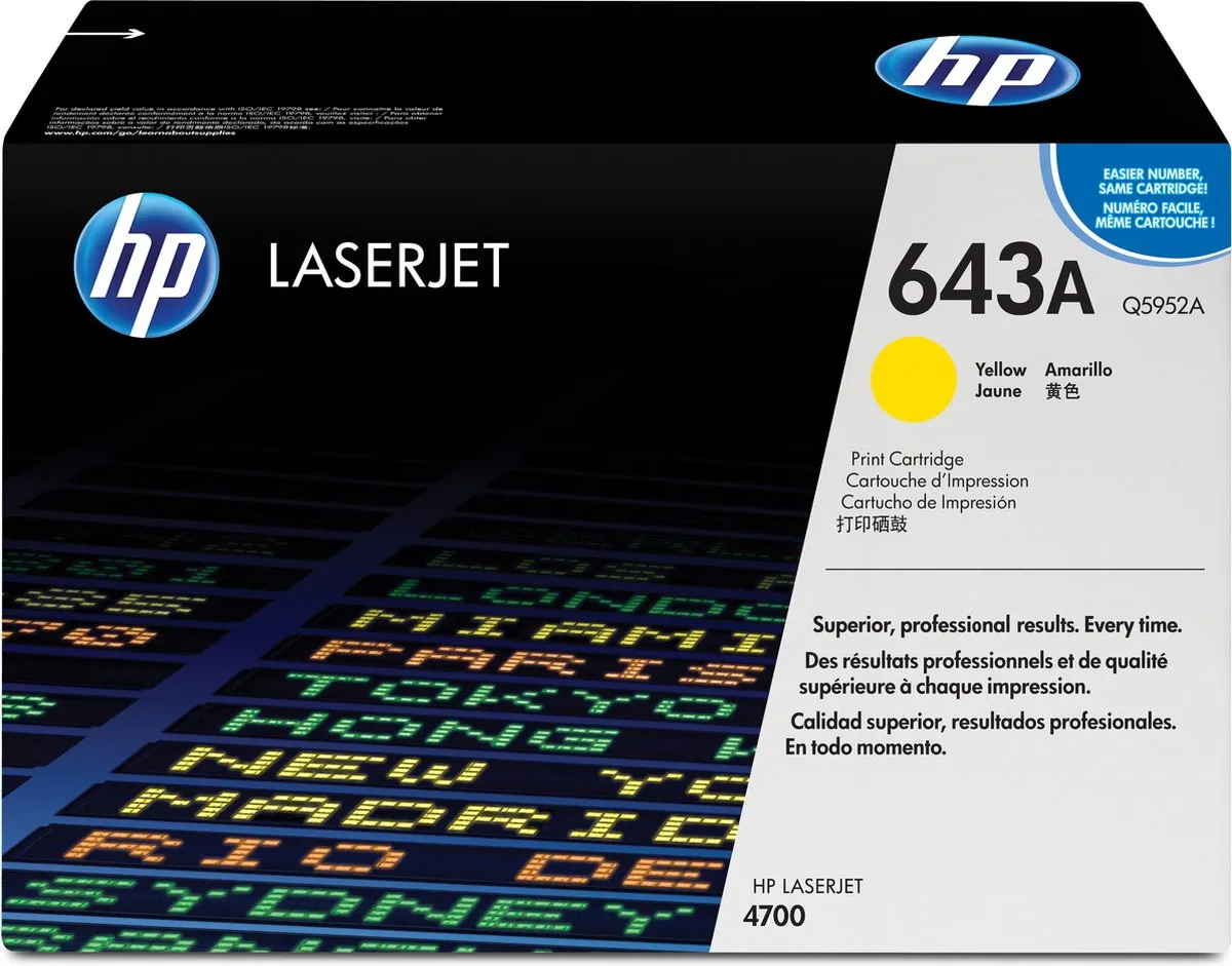 HP 643A Gele Tonercartridge - 11.000 pagina's