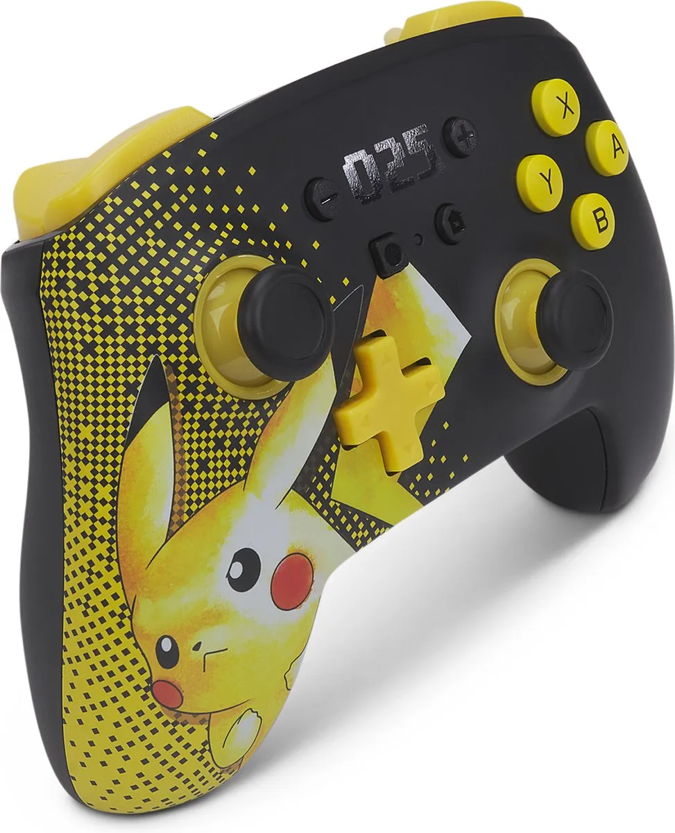 PowerA Draadloze Nintendo Switch Controller Pokémon 025 - 900mAh - Zwart/Geel
