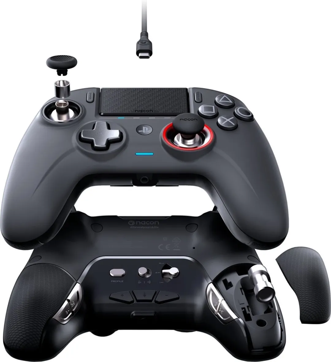 Nacon PS4OFCPADCAMGREEN Bedrade Controller - Camouflage