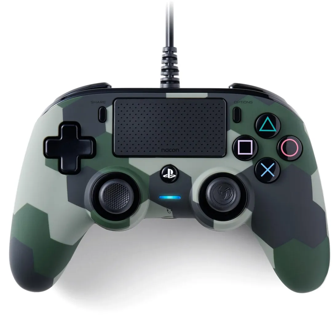 Nacon PS4OFCPADCAMGREEN Bedrade Controller - Camouflage