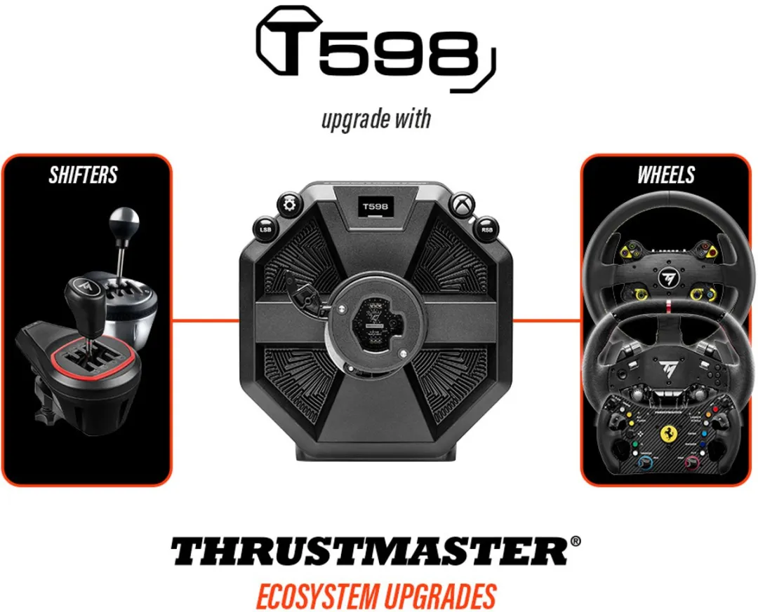 Thrustmaster T598X Racestuur - 5Nm - Xbox/PC - Incl. Pedalen & Display - afbeelding 6 van 6