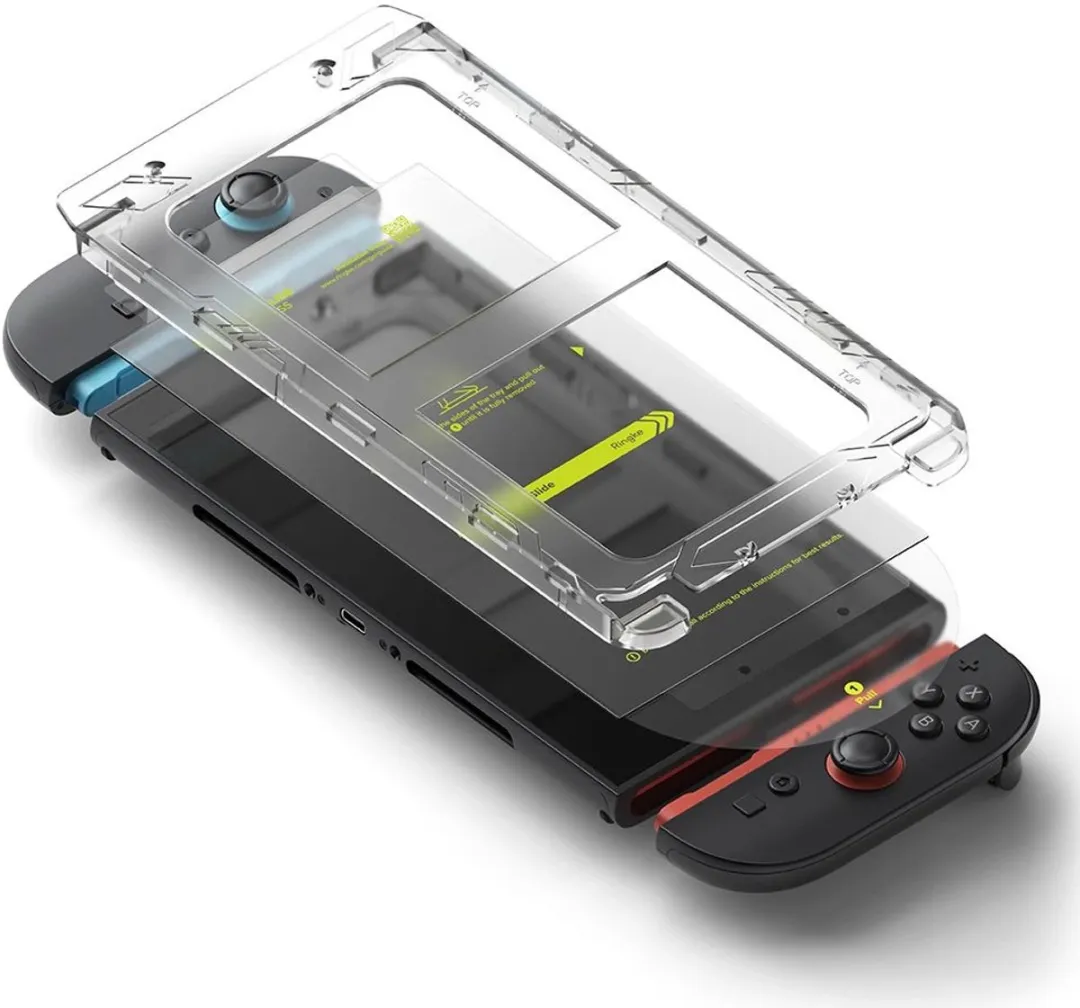 Ringke Gehard Glas Easy Slide 2-Pack - Nintendo Switch 2 Bescherming