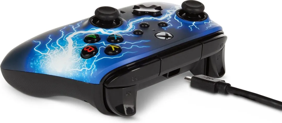 PowerA Geavanceerde Bedrade Controller 1521745-02 - Xbox Series X|S & One - Blauw/Zwart