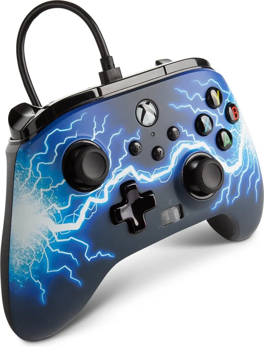 PowerA Geavanceerde Bedrade Controller 1521745-02 - Xbox Series X|S & One - Blauw/Zwart