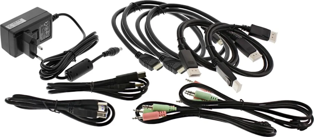 InLine 62642I 2-Poorts KVM Switch DP+HDMI 4K USB 3.0 - Dual Monitor