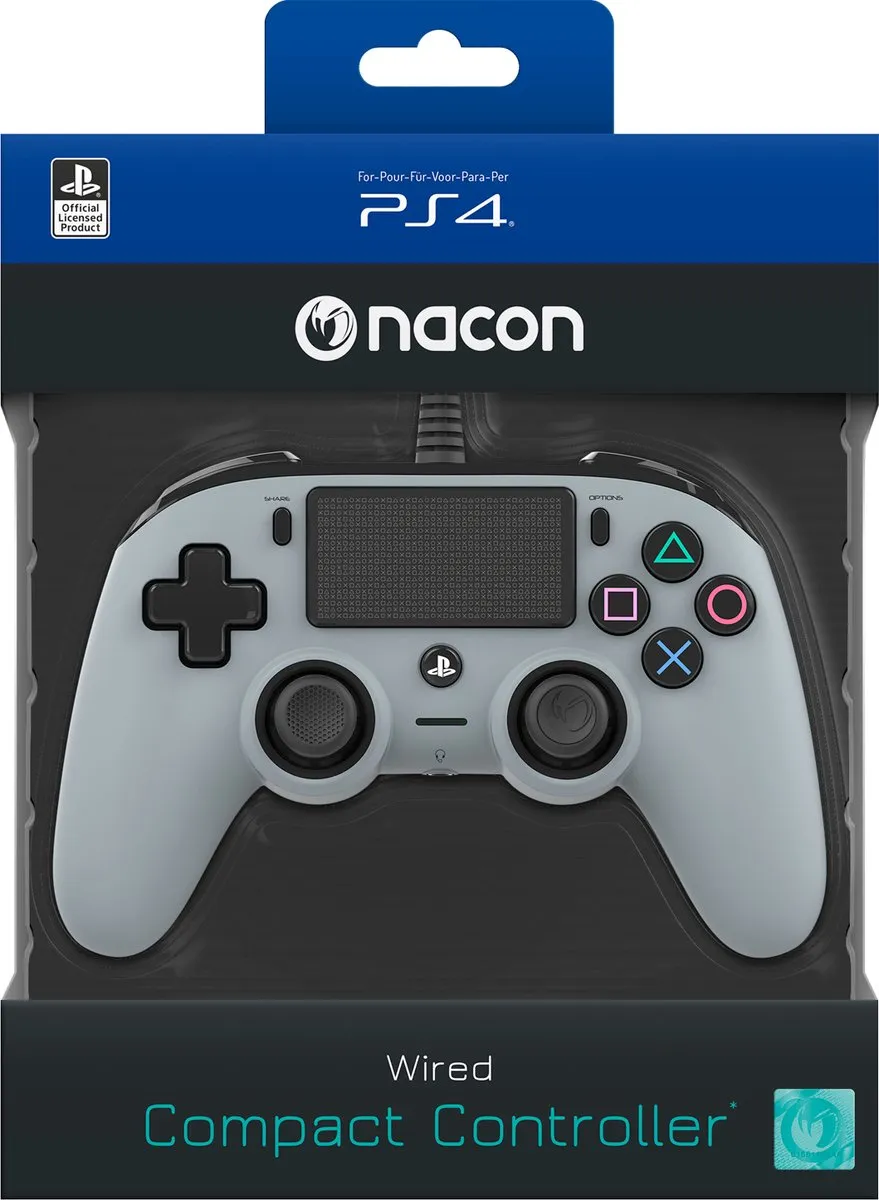 Nacon PS4 Official Licensed Compact Controller - Grijs - PS4OFCPADGREY - afbeelding 6 van 6