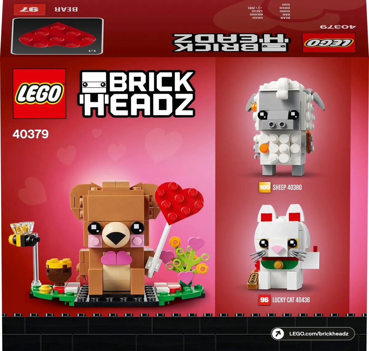 LEGO Brickheadz 40379 Valentijnsbeer