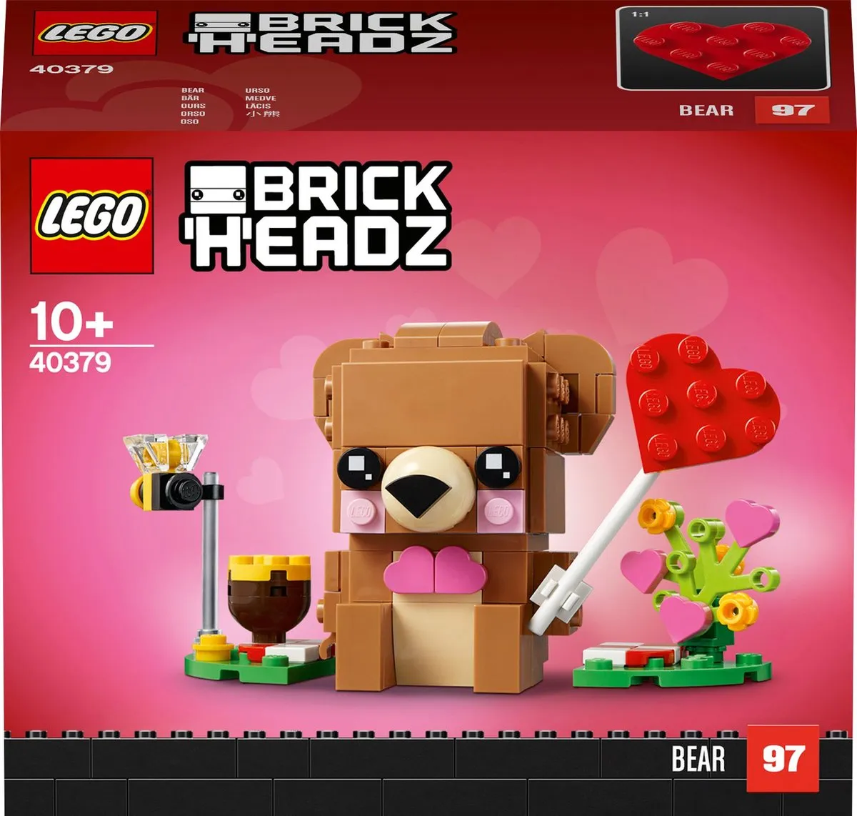 LEGO Brickheadz 40379 Valentijnsbeer