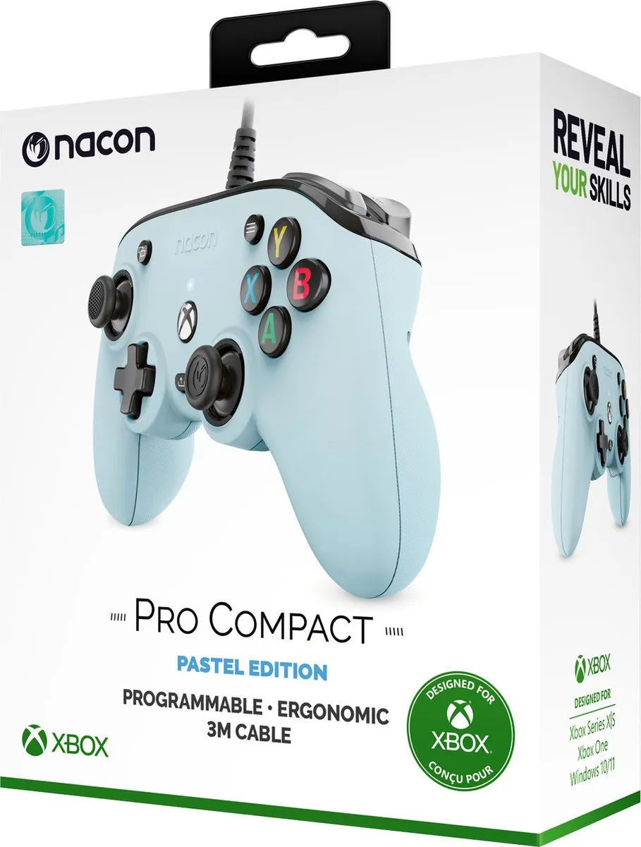 Nacon Pro Compact Controller Xbox Series X|S - Pastel blauw